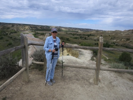at the top of wind canyon trail, T.R.N.P